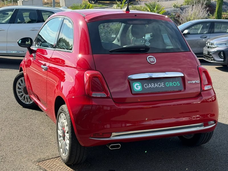 Photo de la voiture FIAT 500 SERIE 9 EURO 6D-FULL 1.0 70 ch Hybride BSG S/S (RED)