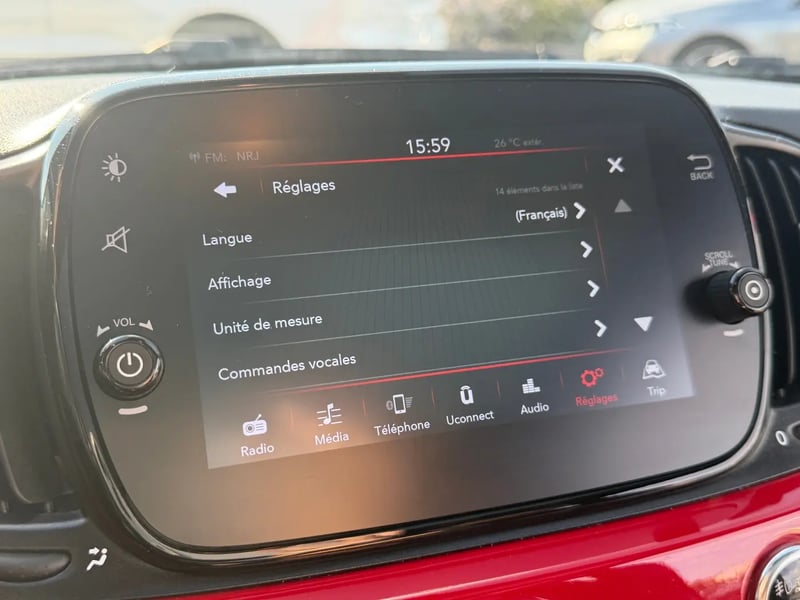 Photo de la voiture FIAT 500 SERIE 9 EURO 6D-FULL 1.0 70 ch Hybride BSG S/S (RED)