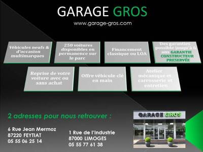 Votre garage automobile situé à proximité de Limoges et Feytiat