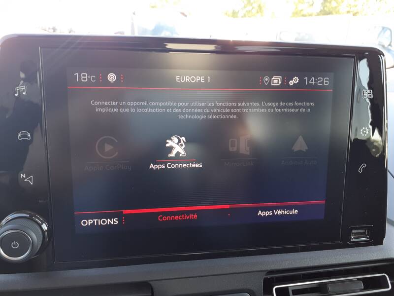 Autoradio GPS Peugeot partner et rifter depuis 2019 Android 12